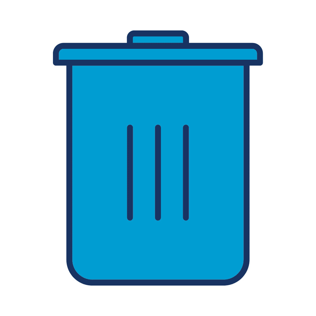 pojemnik na odpady - symbol usług gospodarowania odpadami oferowanych przez Interzero
