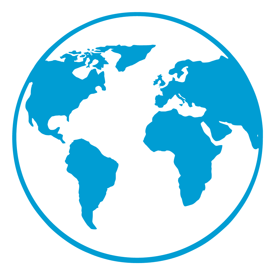 kula ziemska - symbol międzynarodowych rozwiązań Interzero dla gospodarki cyrkularnej i zamykania obiegów surowców