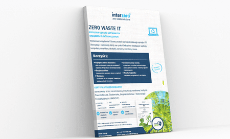 ulotka informacyjna dla usługi Zero Waste IT Interzero