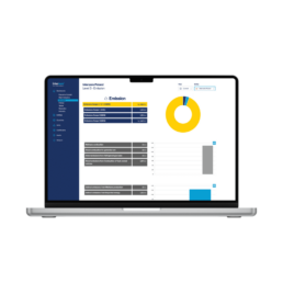 laptop przedstawiający narzędzieenvironmental sustainability dashboard