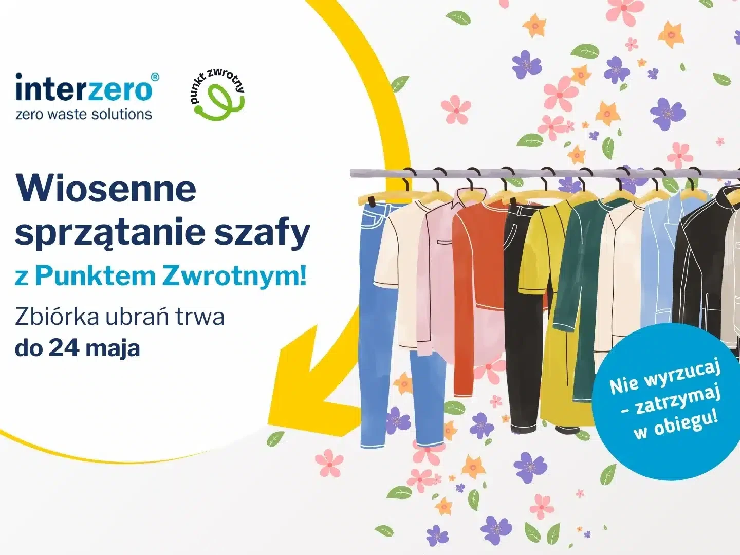 Posprzątaj swoją szafę na wiosnę! Weź udział w zbiórce ubrań z Punktem Zwrotnym i Ubrania do oddania