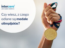 medal olimpijski wykonany z materiałów z recyklingu