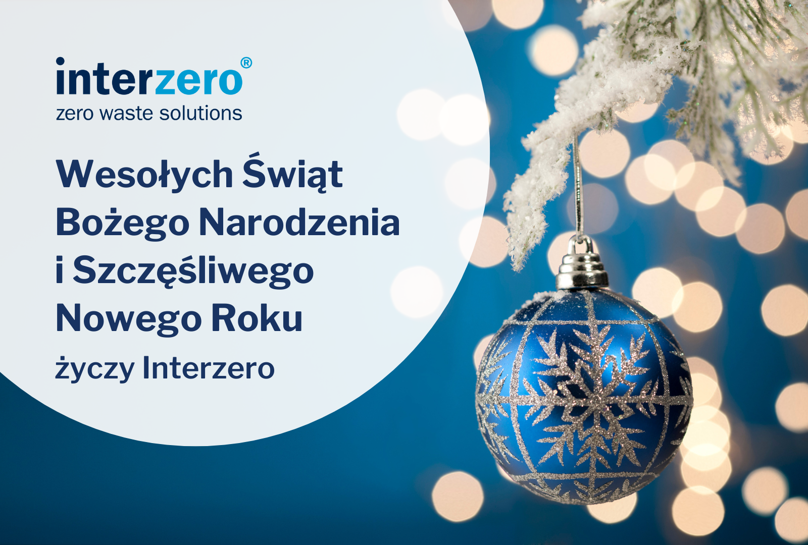 Wesołych Świąt Bożego Narodzenia i Szczęśliwego Nowego Roku życzy Interzero