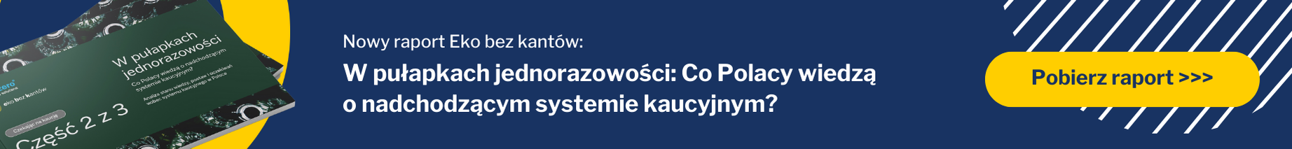 Nowy raport Eko bez kantów W pułapkach jednorazowości Co Polacy wiedzą o nadchodzącym systemie kaucyjnym