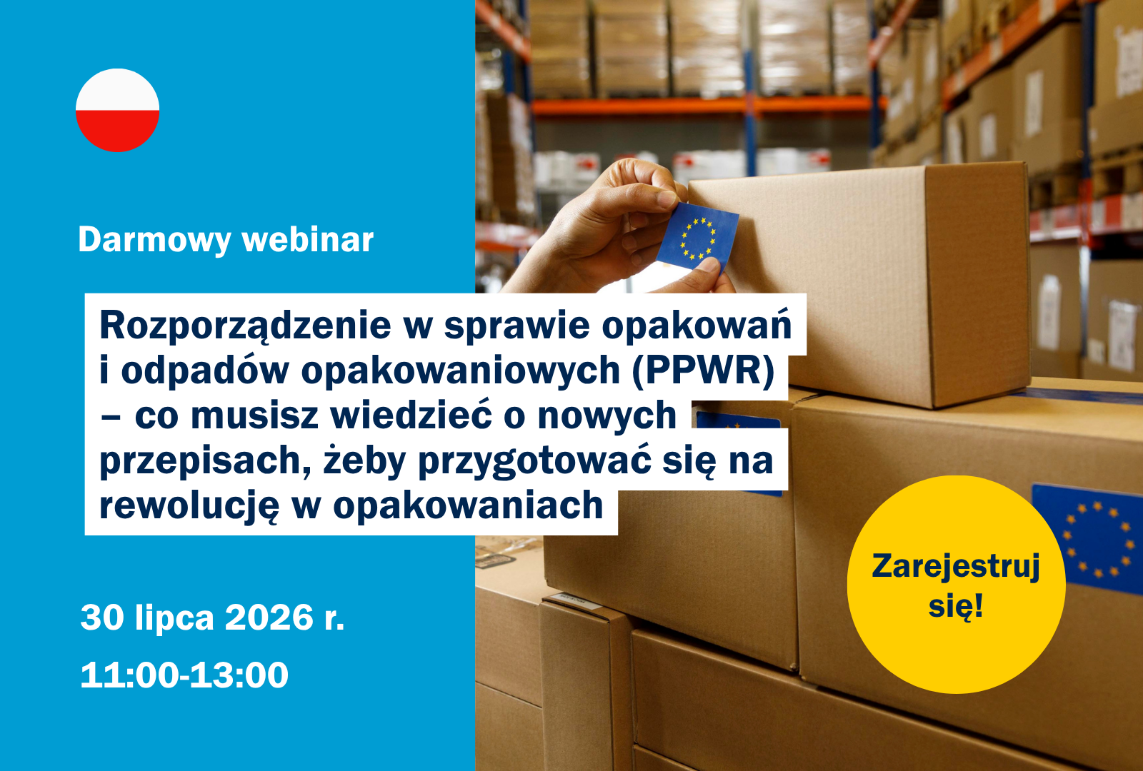 Regulation on Packaging and Packaging Waste (PPWR) – Third Date for Free Webinar!